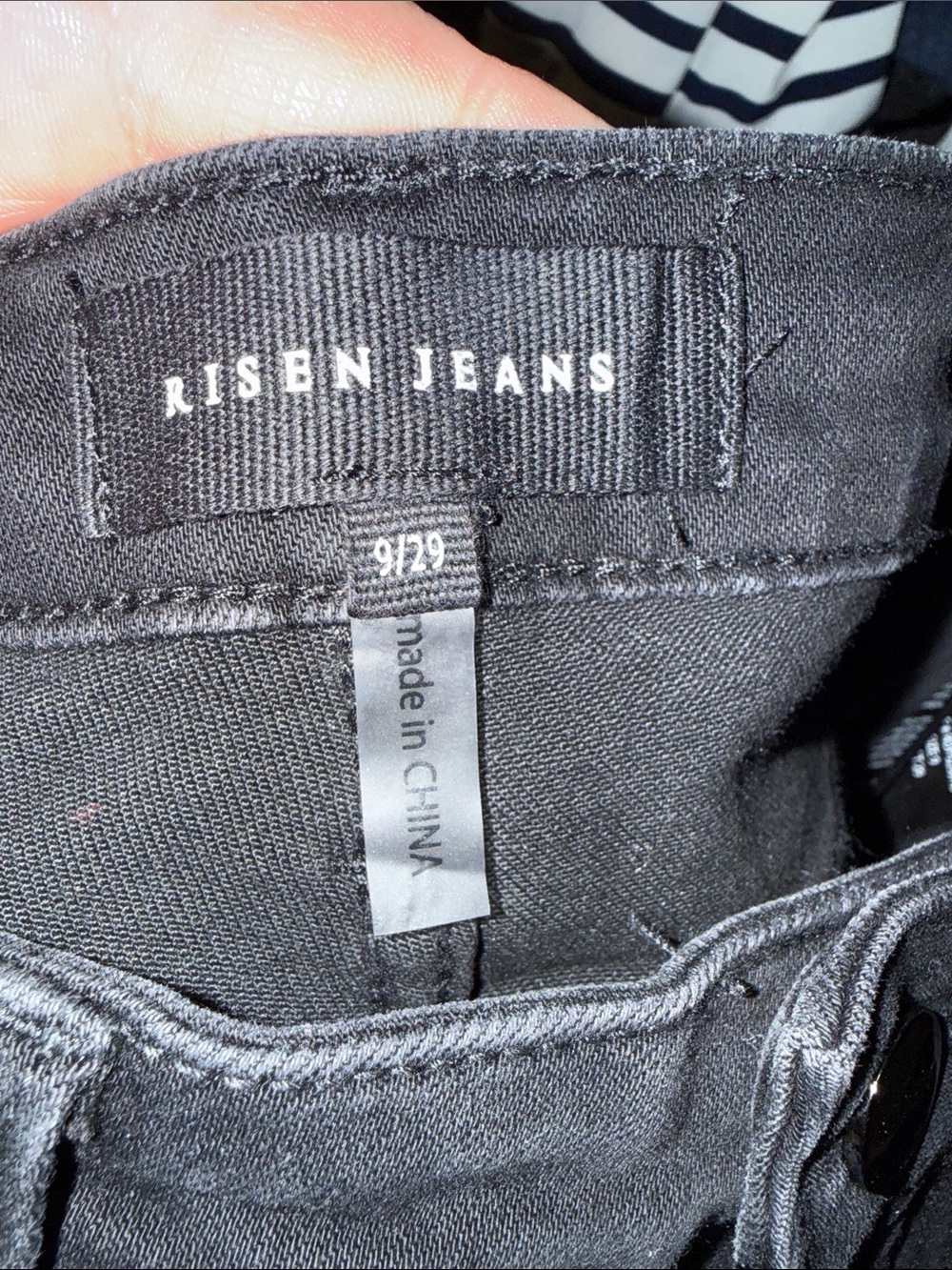 Risen Jeans Black Women’s Straight Leg Jeans - Picture 4 of 6